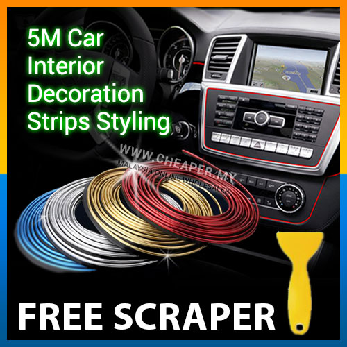 5m Car Interior Decoration Strips Styling Auto Accessories