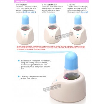 Portable Baby Bottle Warmer Heater Infant Milk Botol Susu Pemanas
