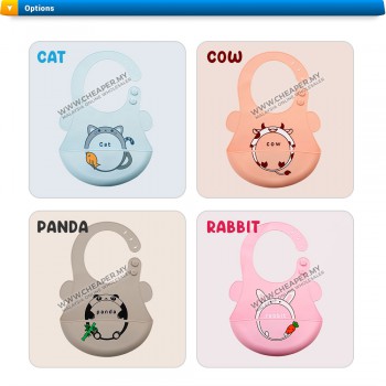 Baby Silicone Bibs Adjustable Waterproof Feeding Lembut Baby Bib Kids Boy Girl Aprons Children Eating Meal