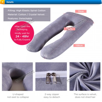 Maternity Pillow Pregnancy Support U Shape Soft Cushion Bantal Mengandung Menyusu