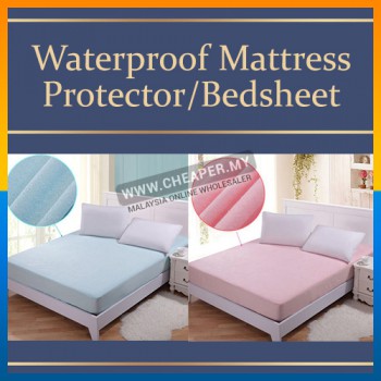 FITTED & NON-FITTED Waterproof Mattress Protector/Bedsheet Strong Water Absorption 