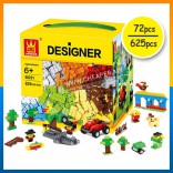 Bricks compatible 72/625 Pieces Bricks Building Blocks Toy (Age 3+/6+)