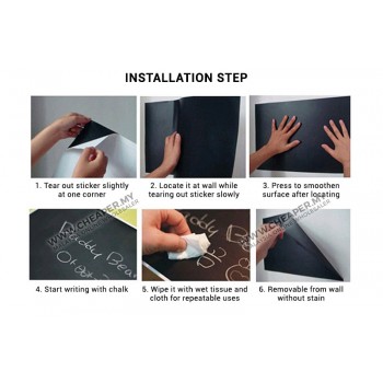 Chalkboard Blackboard /Whiteboard Wall Sticker + FREE Chalks/Marker