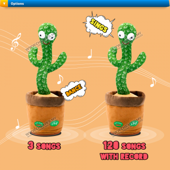 Dancing Cactus Dance Toy 120 Songs Swing Twisted Electric Plush Musical Lagu Singing dan Dancing Menarik