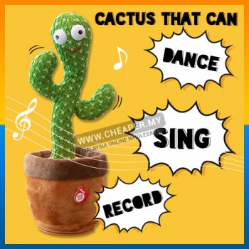 Dancing Cactus Dance Toy 120 Songs Swing Twisted Electric Plush Musical Lagu Singing dan Dancing Menarik
