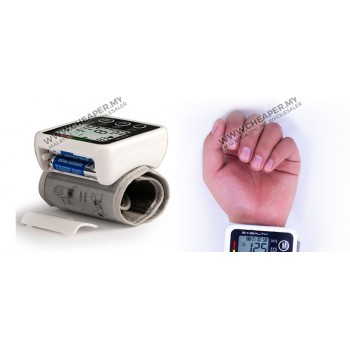 Digital Wrist Blood Pressure LCD Monitor & Heart Beat Monitor