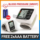 Digital Wrist Blood Pressure LCD Monitor & Heart Beat Monitor