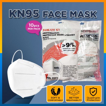 3-Ply KN95 Earloop 5/10/50pcs pack Disposable Protective Medical Face Mask Adult Face Mask Pelitup Muka Dewasa