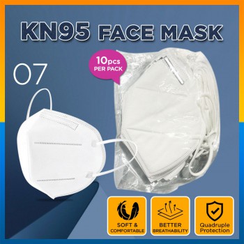 3-Ply KN95 Earloop 5/10/50pcs pack Disposable Protective Medical Face Mask Adult Face Mask Pelitup Muka Dewasa