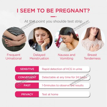 Sensitive HCG Urine Test Strip Pregnancy Rapid Accurate Test Strip Upt Hamil Test Simple and Easy Kit