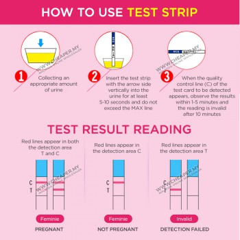 Sensitive HCG Urine Test Strip Pregnancy Rapid Accurate Test Strip Upt Hamil Test Simple and Easy Kit