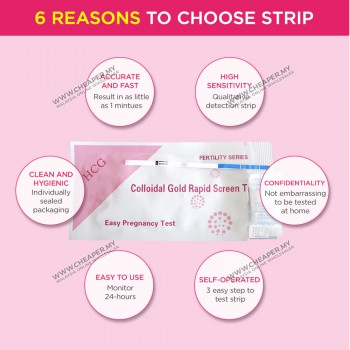 Sensitive HCG Urine Test Strip Pregnancy Rapid Accurate Test Strip Upt Hamil Test Simple and Easy Kit