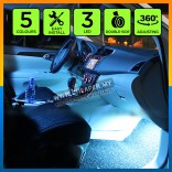 Car Automotive Interior Atmosphere DIY LED Ambience Glow Light Decorative Interior Foot Lights Car Styling