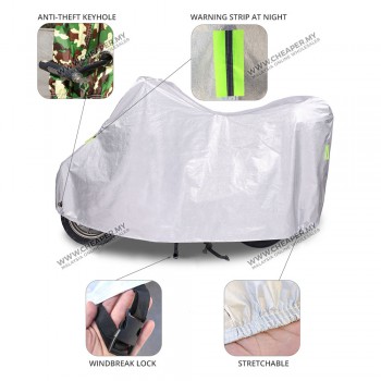 Motorcycle Waterproof Rain Cover Penutup Motorsikal UV Protection Motorbike Cover