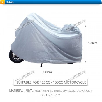 Motorcycle Scooter Tahan Habuk Waterproof Rain Cover Lightweight Motorbike Penutup Motosikal Protection