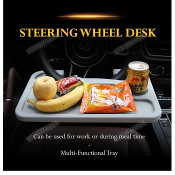 Car Steering Wheel Table Notebook Desk Car Dining Tray Laptop Dulang Reading Writing Roda Stereng Kereta