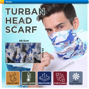 Anti Dust UV Ultra Stretch Buff Bandana Turban Head Scarf Topeng Motorcycle Bicycle Sport Headband Sunscreen Cap