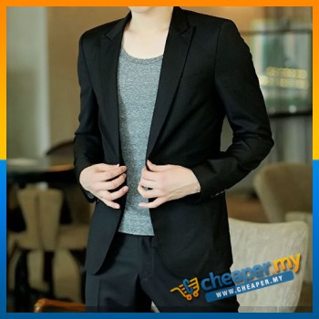 Korean Style Casual Slim Fit Men Blazer Coat Jacket/Wedding Suit