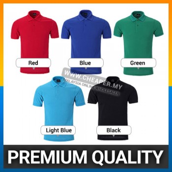 100% No shrink Pique Cotton Polo T-shirt 5 colors up to 3XL
