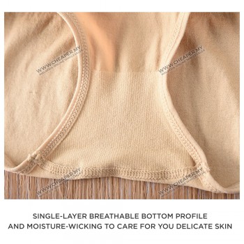 MUNADIE Soft Comfortable Seamless Elastic Underwear Middle Low Waist Panties Women Seluar Dalam Clothing 