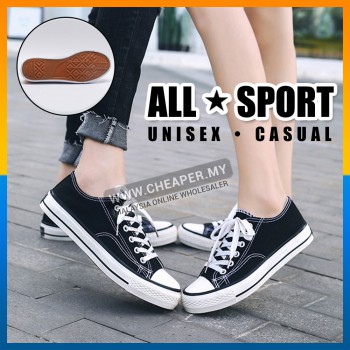 Unisex Men's Women's Style Casual Outdoor Korean Sneakers Sport Shoes Straps Kasut Sukan Lelaki Wanita