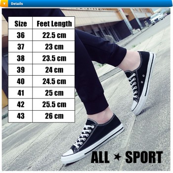 Unisex Men's Women's Style Casual Outdoor Korean Sneakers Sport Shoes Straps Kasut Sukan Lelaki Wanita