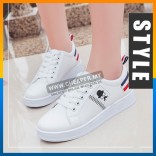 Casual Fashion Ankle Mustache Sneakers Shoes The Trend Hipster Style Sneaker