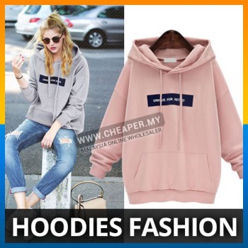Fashion Idol Warm Long Sleeve Autumn Velvet Hoodie Pullovers Hooded Sweatshirt Soft Loose Tops