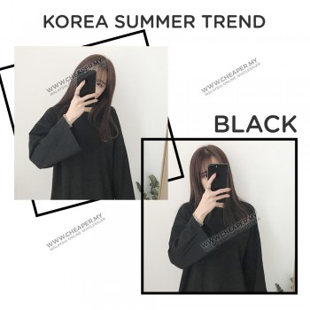 Korean Spring Autumn Long-Sleeve Women Top Blouse Clothes Baju Panjang Lengan Top Loose Fashion Clothing