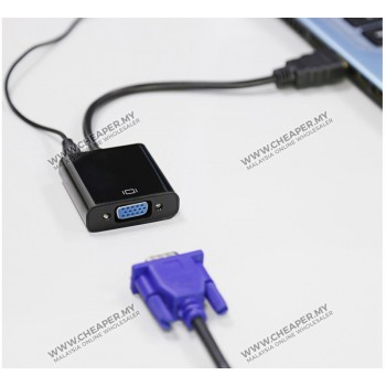 HDMI to VGA Converter Adapter Cable Option with Audio Port