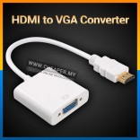 HDMI to VGA Converter Adapter Cable Option with Audio Port