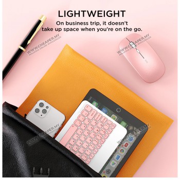 Mini Wireless Bluetooth Quiet Slim Keyboard and mouse for IOS&Android Windows 7 & 10 Inch Tablet