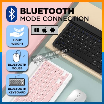 Mini Wireless Bluetooth Quiet Slim Keyboard and mouse for IOS&Android Windows 7 & 10 Inch Tablet