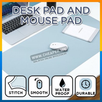 Mousepad Keyboard Mat Stitched Large PU Leather with Anti-Slip Suede Smooth Mouse Pad of Kulit Pu Leather