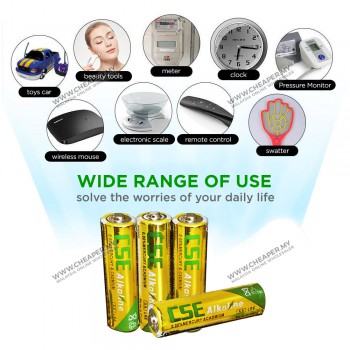 1.5V Premium High Heavy Duty 【1 x AA】Supercell Battery Tahan Lasak ALKALINE Remote Control Toy Mainan Alarm