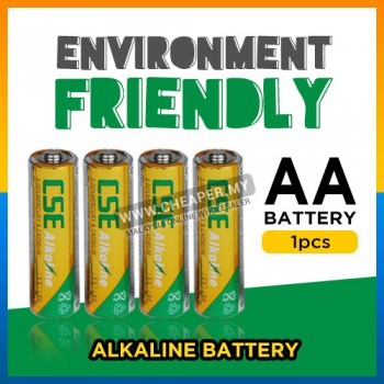 1.5V Premium High Heavy Duty 【1 x AA】Supercell Battery Tahan Lasak ALKALINE Remote Control Toy Mainan Alarm
