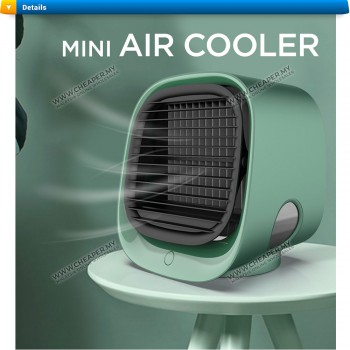 Mini Evaporative Portable Personal Air Conditioner Air Cooler Penyejuk Udara USB Desk Quiet Senyap Fan 