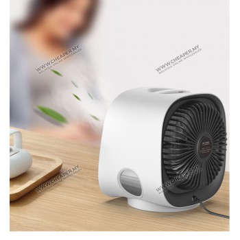 Mini Evaporative Portable Personal Air Conditioner Air Cooler Penyejuk Udara USB Desk Quiet Senyap Fan 