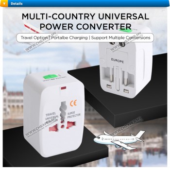 International Universal Travel Adapter Port Socket Converter Antarabangsa Plug [ALL IN ONE]