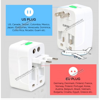 International Universal Travel Adapter Port Socket Converter Antarabangsa Plug [ALL IN ONE]