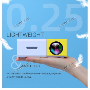 MiniBeam Ultra Portable Mini LED Pico Projector for Home use HDMI Port USB Port yg300 yg-300 lcd projektor