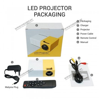 MiniBeam Ultra Portable Mini LED Pico Projector for Home use HDMI Port USB Port yg300 yg-300 lcd projektor