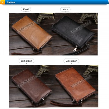 Jeep Buluo Premium Leather Business Men Unisex Clutch Wallet 4 Colours