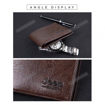 Men Fashion Classic Short Jeep Buluo Modern Leather Purse Men Wallet Bag Wallet Dompet Lelaki 4 Colours