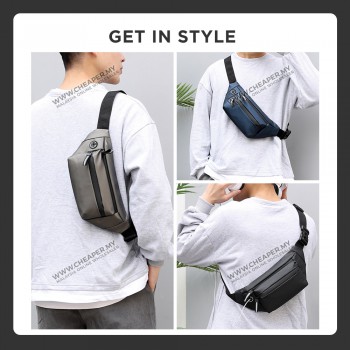 Men New Fashion Chest Bag Waist Bag Shoulder Bag Lelaki Beg Dada Beg Pinggang Beg Bahu Crossbody Men Bag