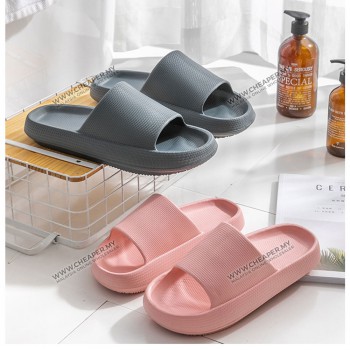 Japanese Style Comfortable 4.0cm Thick Sole Shower Slippers House Gaya Selipar Indoor Slipper Home Sandas
