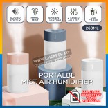 USB Portable Mist Air Humidifier with Colorful LED Night Lamp Fresh Air Relieve Relax Pelembap Kabus Udara