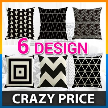 [CLEARANCE] Cushion Cover Geometric Triangles Stripe Pillow Decorative Pillow Case