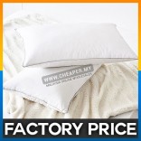 (74x48cm) 5 Star Hotel Solid White Luxury Polyester Cotton Bed Pillow
