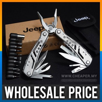 Stainless Steel Ultimate Jeep Multi Purpose Tool Set with 20 functions